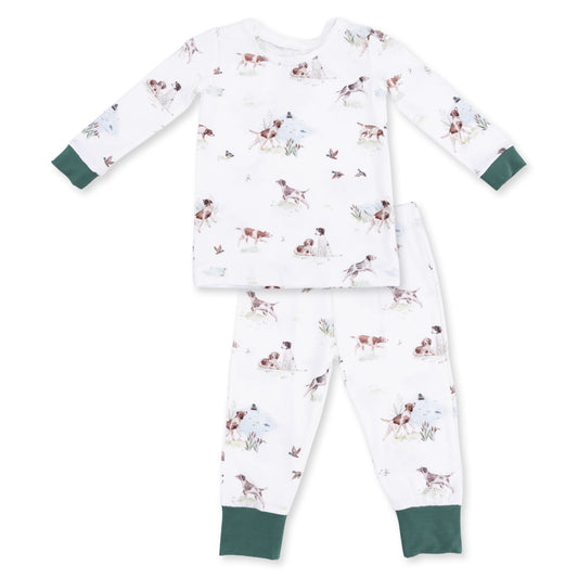 Long Sleeve Jammies - Pointer Pups and Duck Buddies
