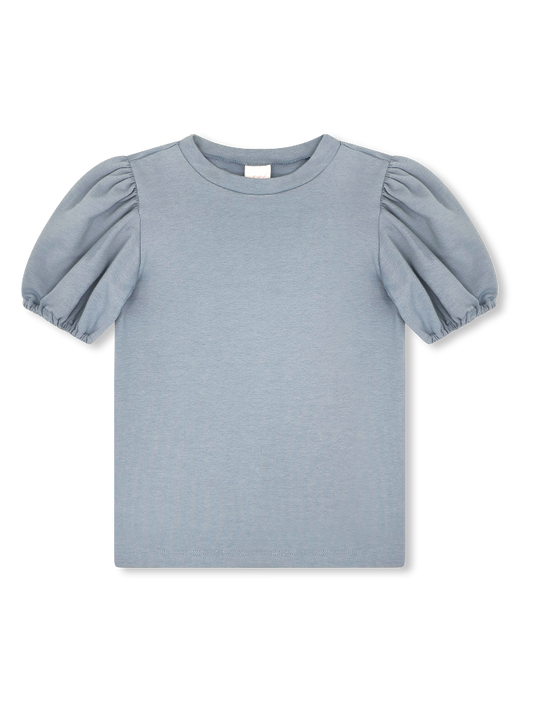 Jane Blouse - Lake Blue Knit