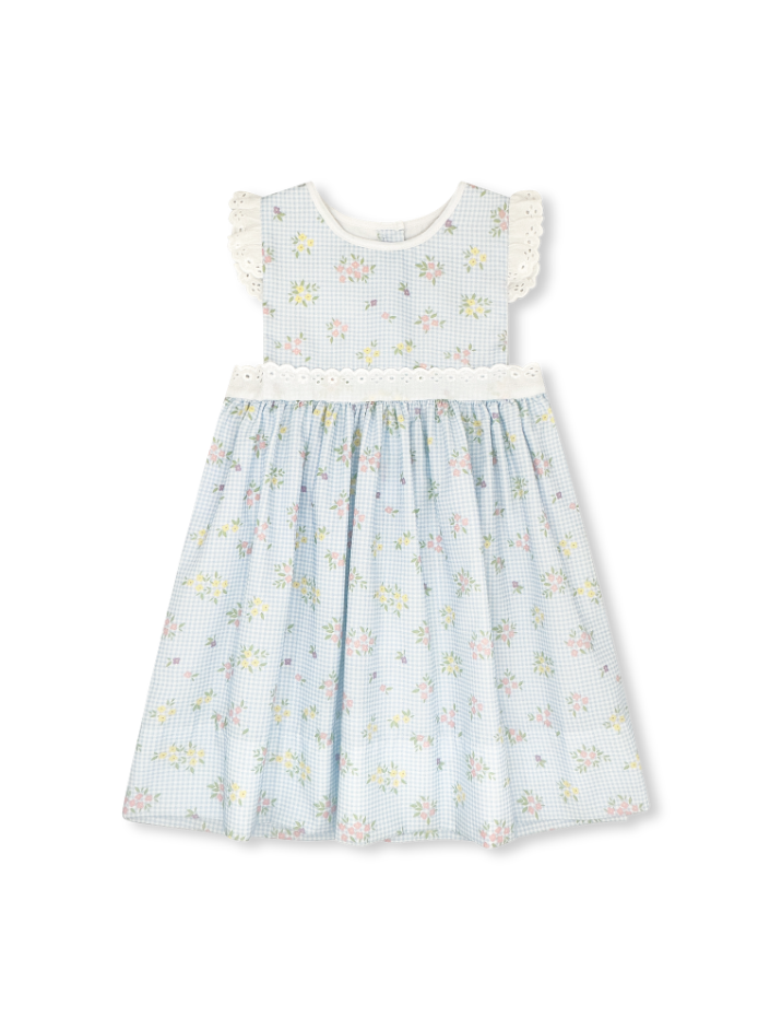 Pinafore Dress - Spring Time Blooms