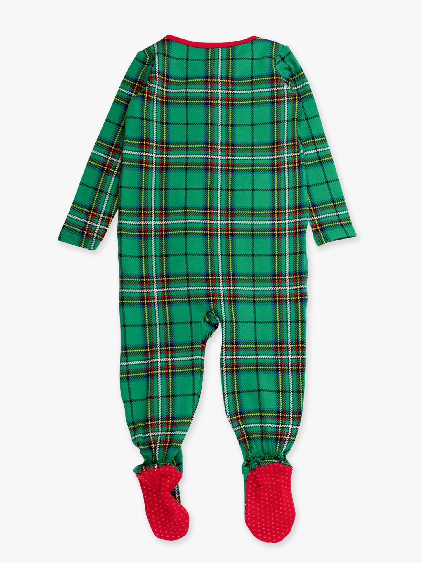 Green Nicholas Plaid Footie Pajamas