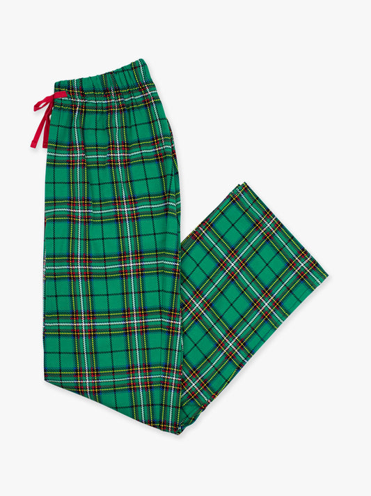 Green Nicholas Plaid Adult Pajama Pant