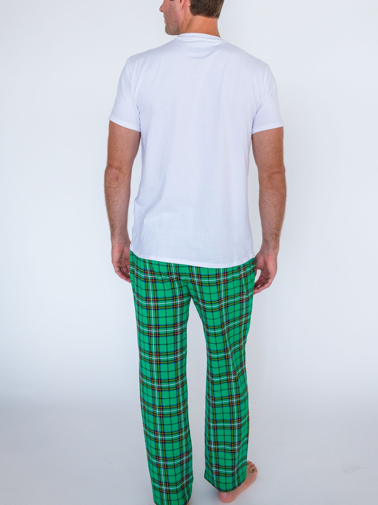 Green Nicholas Plaid Adult Pajama Pant