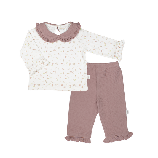 Girls Pointelle Set - Faith Floral