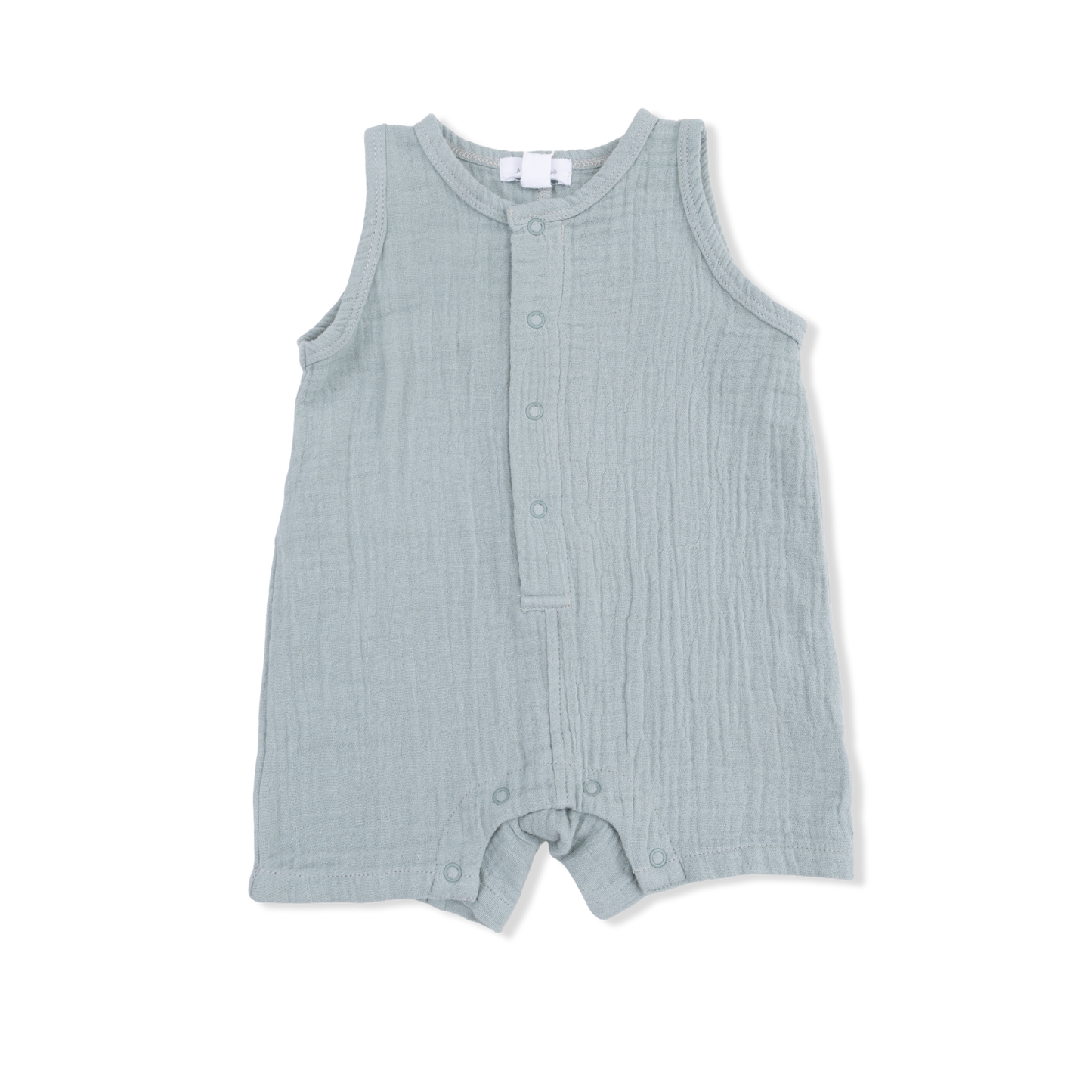 Solid Muslin Sleeveless Shortie - Jadeite